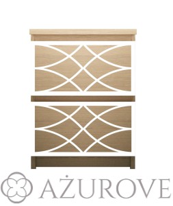 Panel dekoracyjny - WZ.59 - do komody IKEA MALM z 2 szufladami