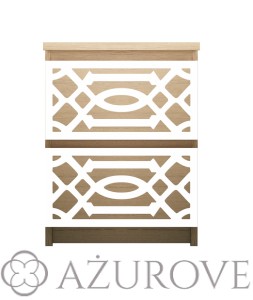 Panel dekoracyjny - WZ.58 - do komody IKEA MALM z 2 szufladami