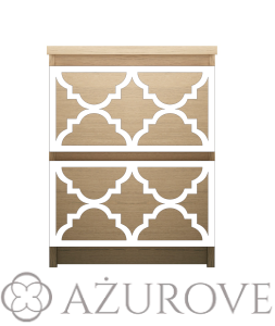 Panel dekoracyjny - WZ.54 - do komody IKEA MALM z 2 szufladami