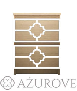 Panel dekoracyjny - WZ.55 - do komody IKEA MALM z 2 szufladami