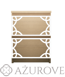 Panel dekoracyjny - WZ.62 - do komody IKEA MALM z 2 szufladami