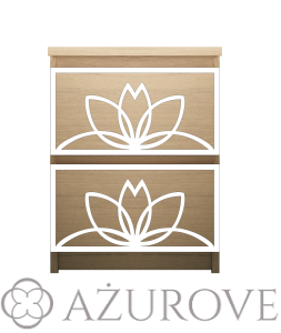 Panel dekoracyjny - WZ.63 - do komody IKEA MALM z 2 szufladami