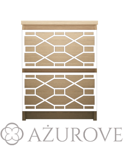Panel dekoracyjny - WZ.66 - do komody IKEA MALM z 2 szufladami