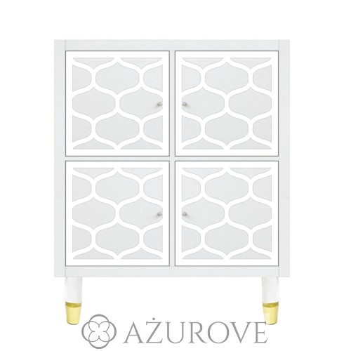 AŻUROVE_panel dekoracyjny do komody IKEA  KALLAX_wz.42_ANJA_white.jpg