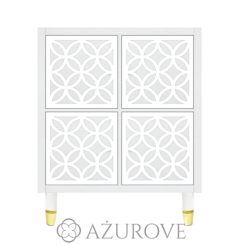 AŻUROVE_panel dekoracyjny do komody IKEA  KALLAX_wz.48_GISELE_white.jpg