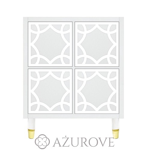 AŻUROVE_panel dekoracyjny do komody IKEA  KALLAX_wz.62_ROSE_white.jpg