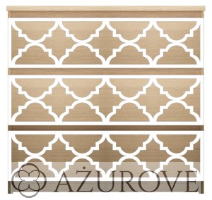 Panel dekoracyjny - WZ.54 -  do komody IKEA MALM z 3-4-6 szufladami