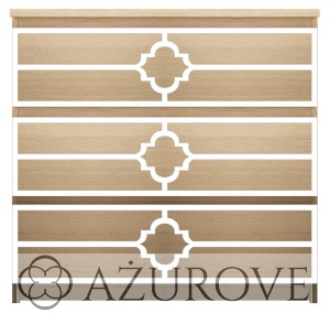 Panel dekoracyjny - WZ.55 -  do komody IKEA MALM z 3-4-6 szufladami