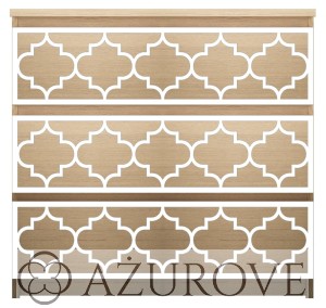 Panel dekoracyjny - WZ.57 -  do komody IKEA MALM z 3-4-6 szufladami