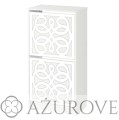 AŻUROVE.PL_Panel dekoracyjny do szafki na buty IKEA BISSA2_wz.06_biały.jpg