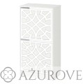 AŻUROVE.PL_Panel dekoracyjny do szafki na buty IKEA BISSA2_wz.07_biały.jpg