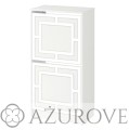 AŻUROVE.PL_Panel dekoracyjny do szafki na buty IKEA BISSA2_wz.11_biały.jpg