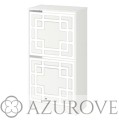 AŻUROVE.PL_Panel dekoracyjny do szafki na buty IKEA BISSA2_wz.30_biały.jpg