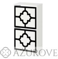 AŻUROVE.PL_Panel dekoracyjny do szafki na buty IKEA BISSA2_wz.57_czarny.jpg