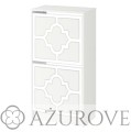 AŻUROVE.PL_Panel dekoracyjny do szafki na buty IKEA BISSA2_wz.57_biały.jpg