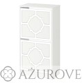 AŻUROVE.PL_Panel dekoracyjny do szafki na buty IKEA BISSA2_wz.56_biały.jpg