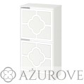 AŻUROVE.PL_Panel dekoracyjny do szafki na buty IKEA BISSA2_wz.60_biały.jpg