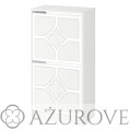 AŻUROVE.PL_Panel dekoracyjny do szafki na buty IKEA BISSA2_wz.61_biały.jpg