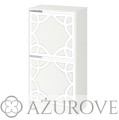AŻUROVE.PL_Panel dekoracyjny do szafki na buty IKEA BISSA2_wz.62_biały.jpg