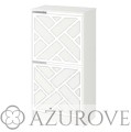 AŻUROVE.PL_Panel dekoracyjny do szafki na buty IKEA BISSA2_wz.64_biały.jpg