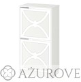 AŻUROVE.PL_Panel dekoracyjny do szafki na buty IKEA BISSA2_wz.65_biały.jpg