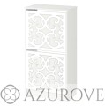 AŻUROVE.PL_Panel dekoracyjny do szafki na buty IKEA BISSA2_wz.70_biały.jpg