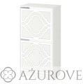 AŻUROVE.PL_Panel dekoracyjny do szafki na buty IKEA BISSA2_wz.21_biały.jpg