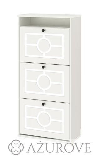 AŻUROVE_panel dekoracyjny do komody IKEA  BRUSALI_wz.12_VENUS_white.jpg