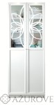 Komplet 2 paneli dekoracyjnych - WZ. 63 MILAN -  do regału IKEA BILLY OXBERG - górna szyba