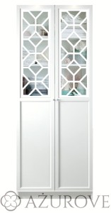 Komplet 2 paneli dekoracyjnych - WZ. 79 MERIDA  -  do regału IKEA BILLY OXBERG - górna szyba