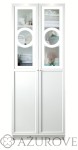 Komplet 2 paneli dekoracyjnych - WZ. 80 CRISTAL  -  do regału IKEA BILLY OXBERG - górna szyba