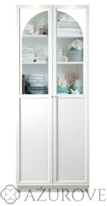 Komplet 2 paneli dekoracyjnych - WZ. 82 LOARA 2  -  do regału IKEA BILLY OXBERG - górna szyba