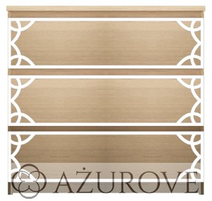 Panel dekoracyjny - WZ.62 -  do komody IKEA MALM z 3-4-6 szufladami