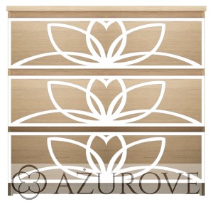 Panel dekoracyjny - WZ.63 -  do komody IKEA MALM z 3-4-6 szufladami