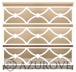 Panel dekoracyjny - WZ.65 -  do komody IKEA MALM z 3-4-6 szufladami