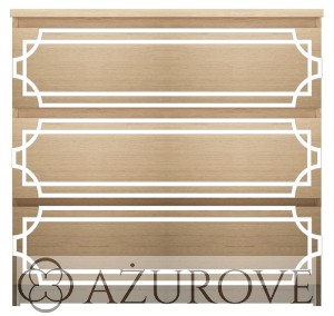 Panel dekoracyjny - WZ.68 -  do komody IKEA MALM z 3-4-6 szufladami