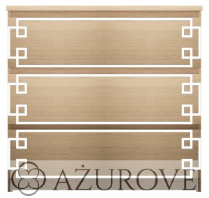 Panel dekoracyjny - WZ.69 -  do komody IKEA MALM z 3-4-6 szufladami