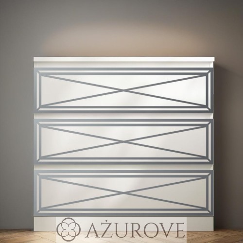 AŻUROVE.PL_Panel dekoracyjny do komody IKEA MALM_M3_lustro_srebrne.jpg