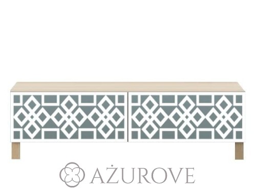 AŻUROVE.PL_Panel dekoracyjny do komody IKEA BESTA 25,5cm x 59,5cm_B2.03_biały.jpg