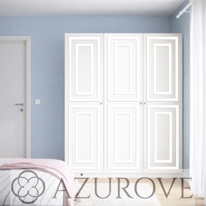 Panele ażurowe wzór RAMKA -  do szafy IKEA PAX FORSAND o wysokości 195cm