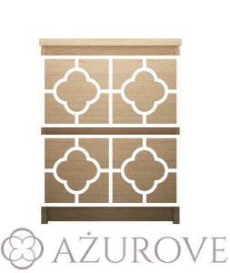 Panel dekoracyjny - WZ.60 - do komody IKEA MALM z 2 szufladami