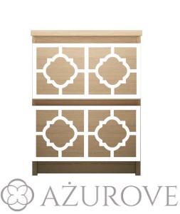 Panel dekoracyjny - WZ.56 - do komody IKEA MALM z 2 szufladami